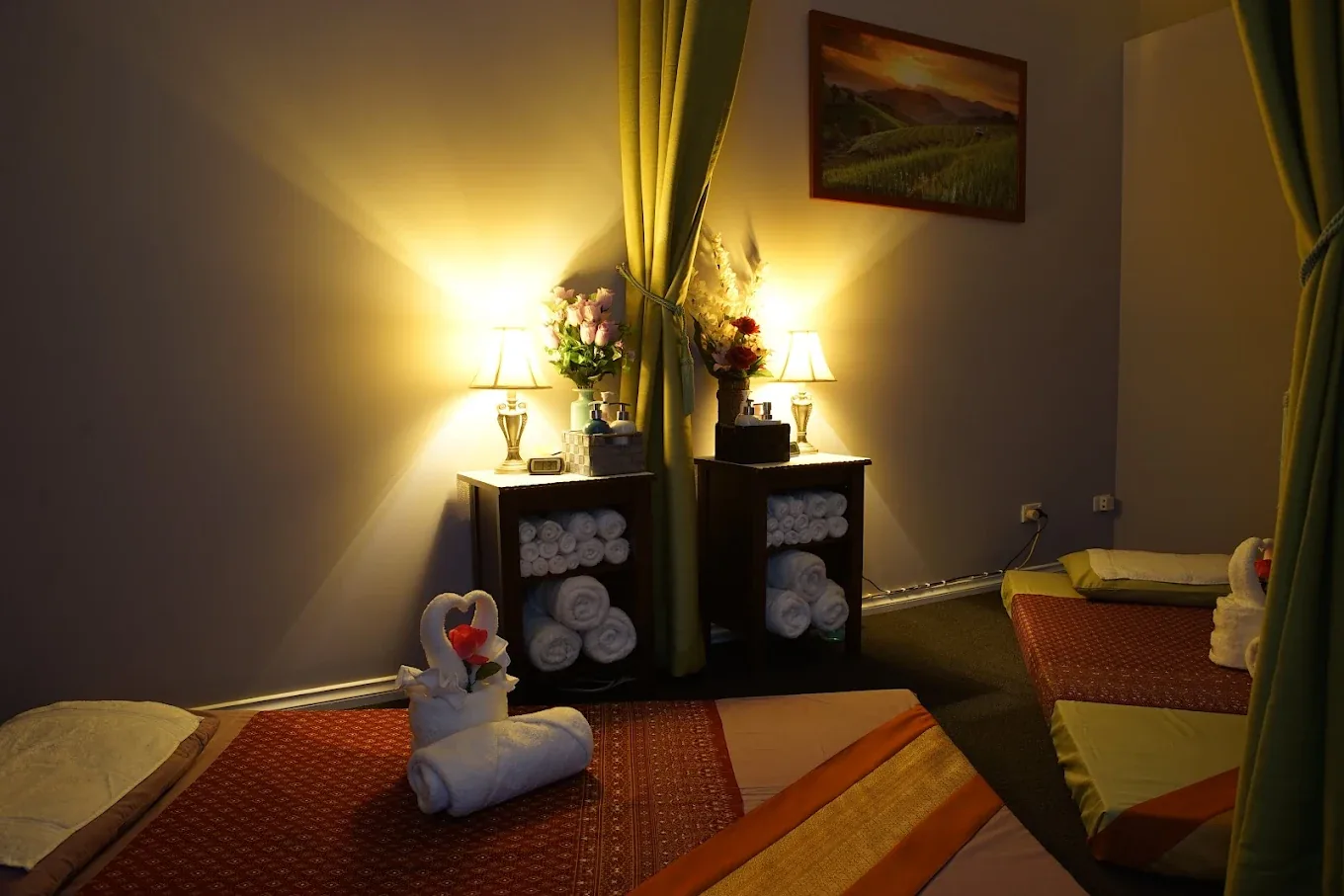 Relaxing treatment room